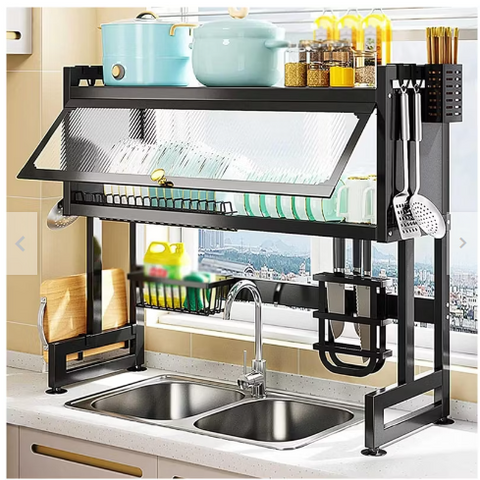 Escurridor de Platos sobre Fregadero de Acero Inoxidable