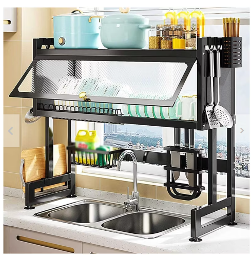 Escurridor de Platos sobre Fregadero de Acero Inoxidable